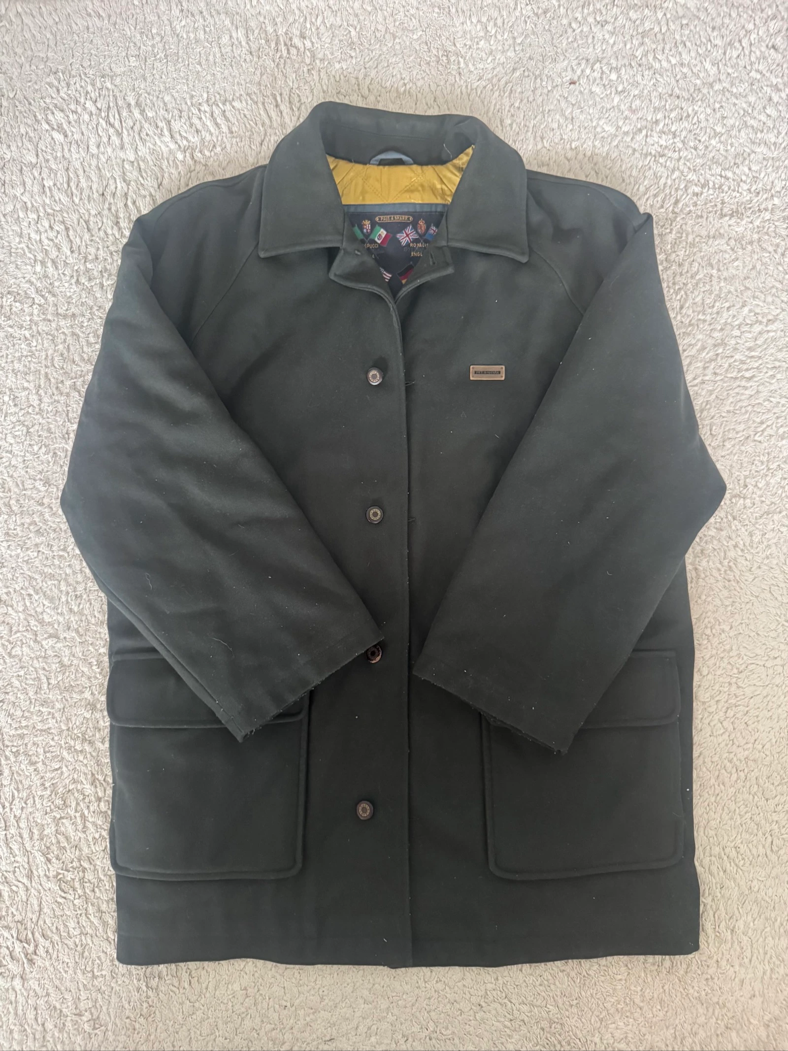 Paul & Shark Wolken Karakooi Jas XL Donkergroen Gewatteerd Luxe Vintage Winter – photo 2
